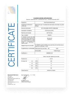 Product certificate